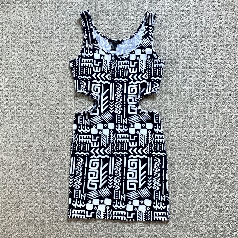 F21 Printed Cutout Dress